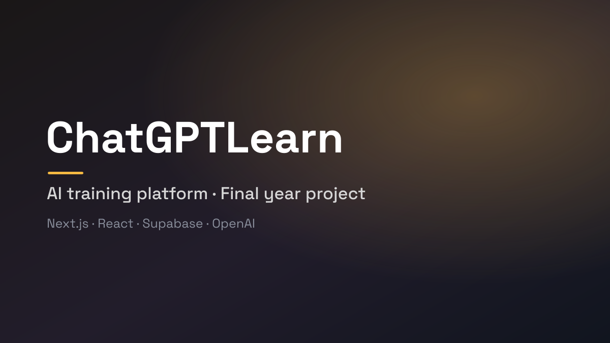 ChatGPTLearn, AI training platform